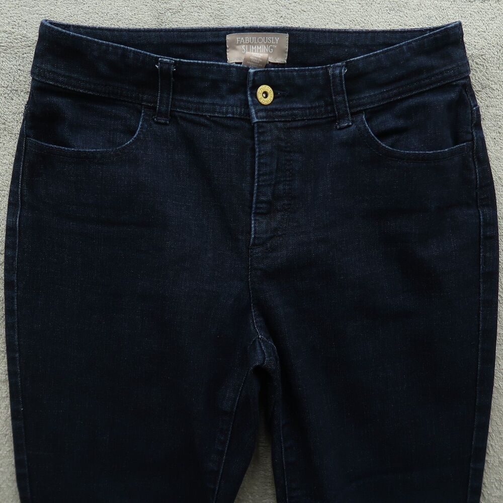 Chico's Jeans Women's Size 0 US-4 Blue Mid-Rise Slimming Crop Denim 23" Inseam - Picture 12 of 16